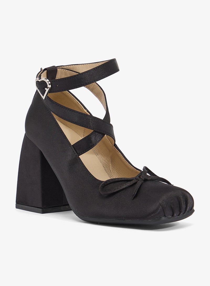 ELLA Ballet High Heel Sandals Wrap Around - Image 2